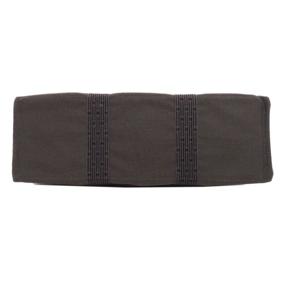 HERMES Air Line GM Handbag Canvas Black - Picture 4 of 11